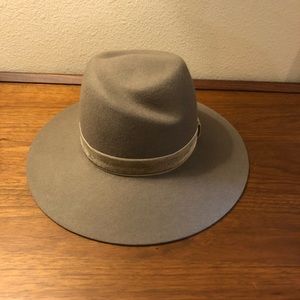 Rag and Bone taupe felt hat fedora